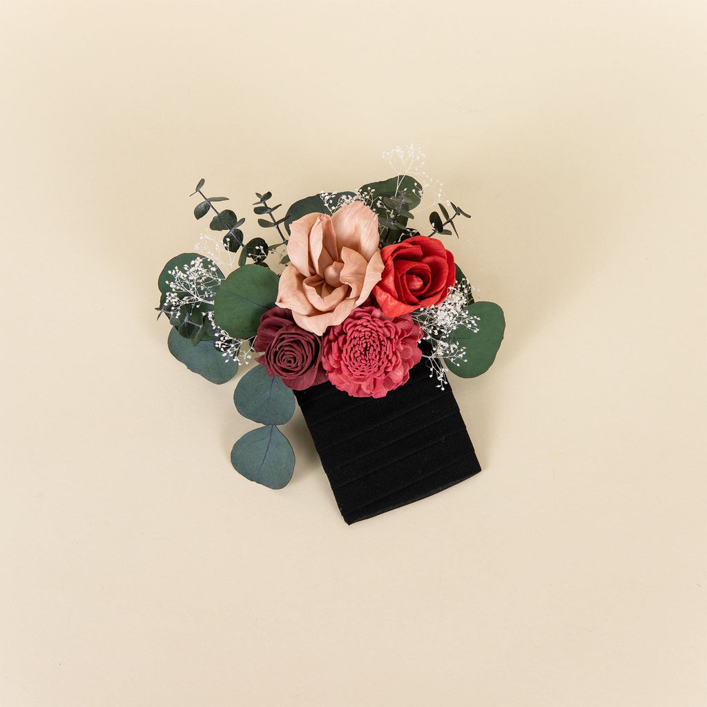 Luxe Velvet Groom's Pocket Boutonniere*
