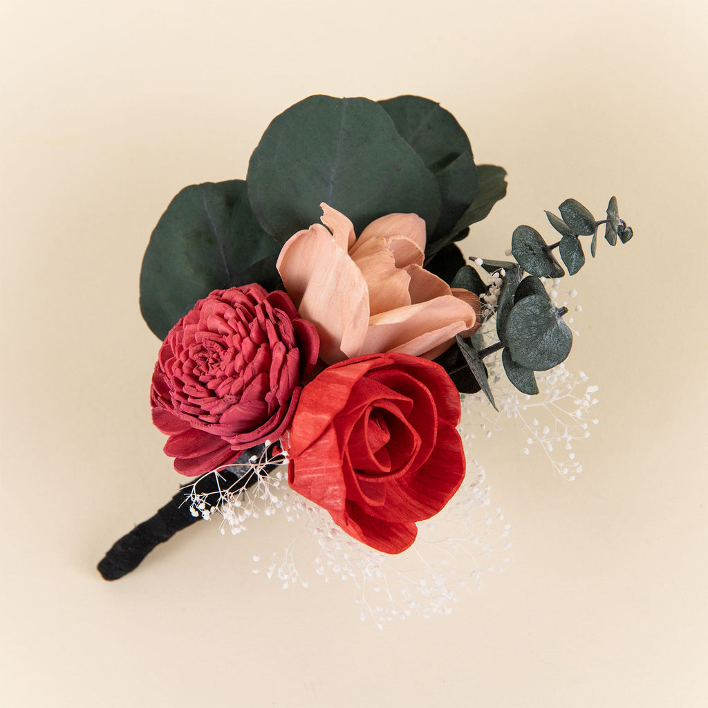 Luxe Velvet Simple Boutonniere*
